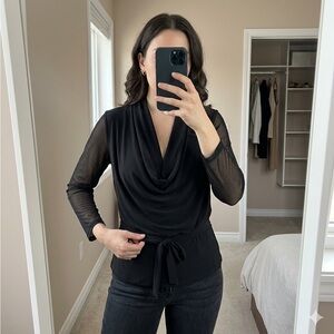 Juliette Drape Neck Top $15 or pick any 2 $15 tops for $20